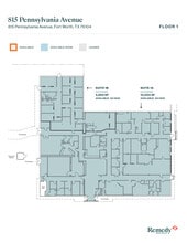815 Pennsylvania Ave, Fort Worth, TX à louer Plan d’étage– Image 1 sur 1