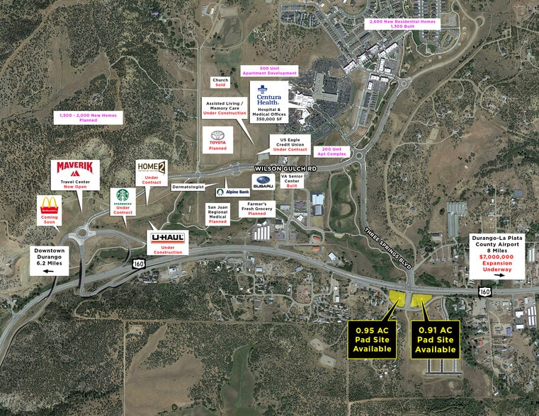 29026 Highway 160, Durango, CO à vendre - Aérien – Image 2 sur 2