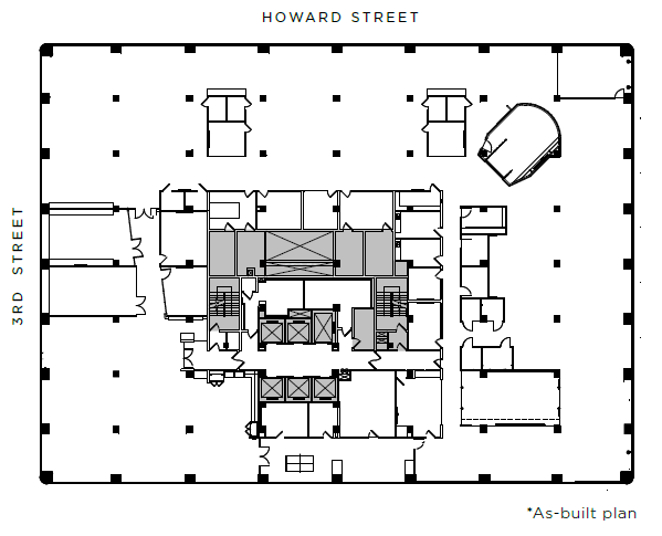 201 Third St, San Francisco, CA à louer Plan d’étage– Image 1 sur 11