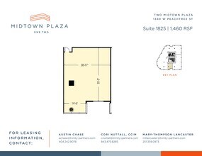 1360 Peachtree St NE, Atlanta, GA à louer Plan de site– Image 1 sur 1
