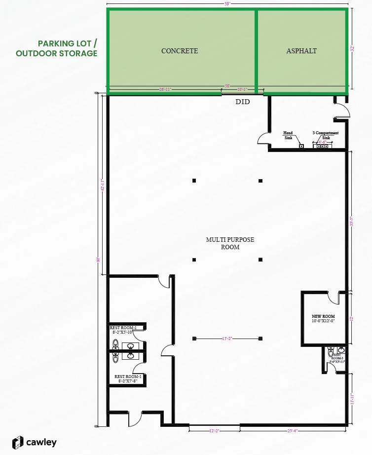 4100 W Chicago Ave, Chicago, IL à louer Plan d’étage– Image 1 sur 1