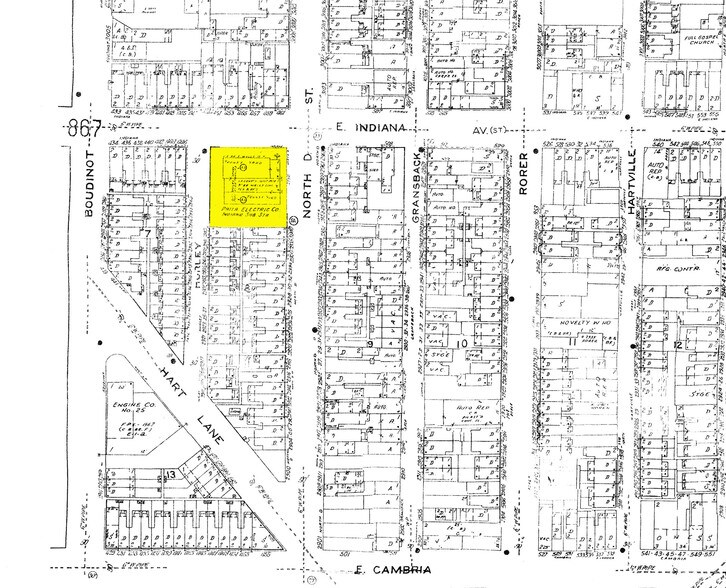 456 E Indiana Ave, Philadelphia, PA à louer - Plan cadastral – Image 2 sur 3