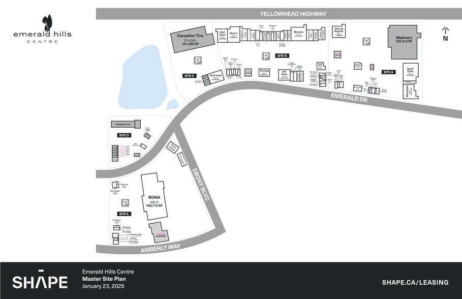 5000 Emerald Dr, Sherwood Park, AB à louer - Plan de site – Image 3 sur 3