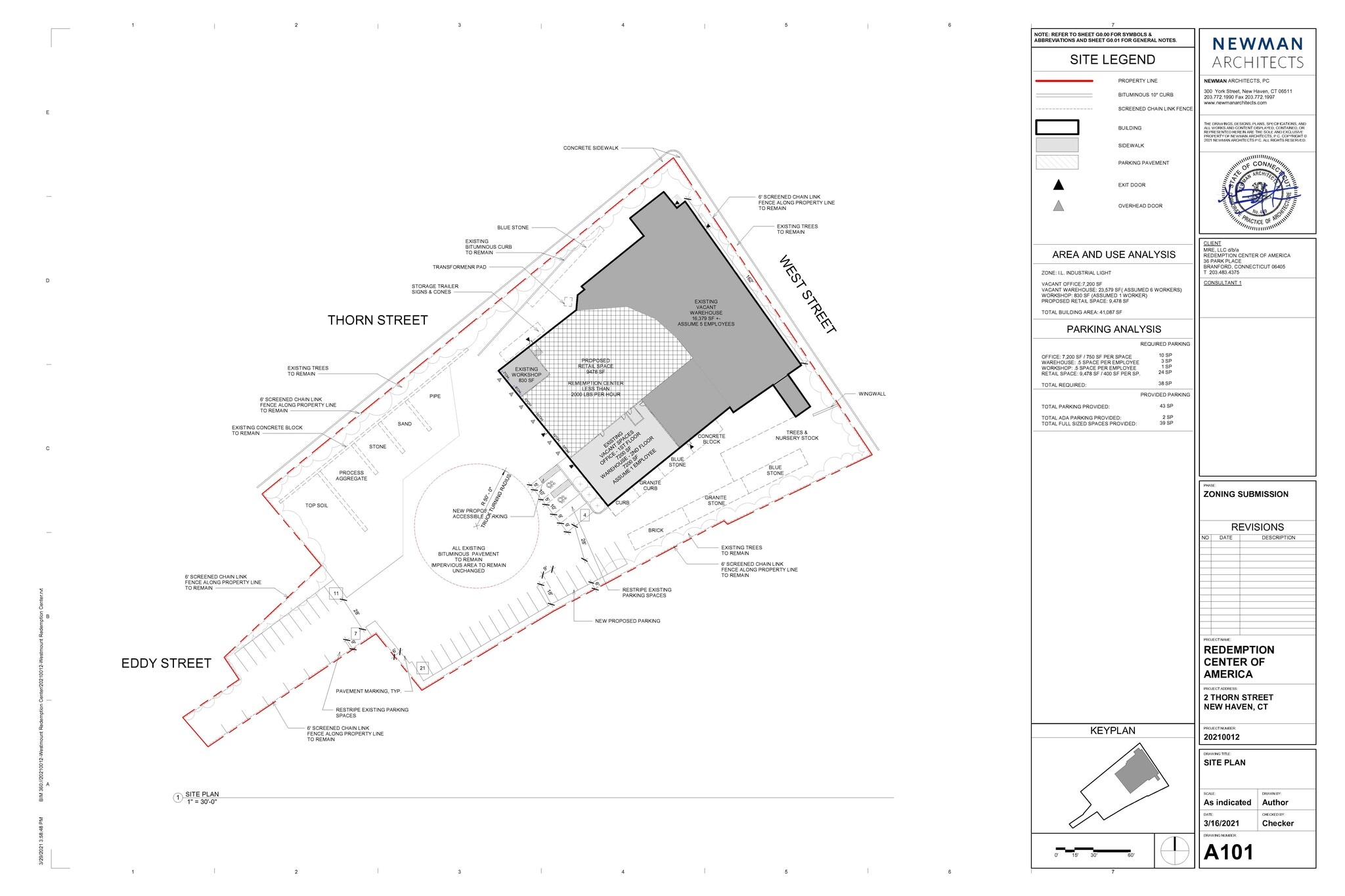 525 Ella T Grasso Blvd, New Haven, CT à louer Plan d’étage– Image 1 sur 3