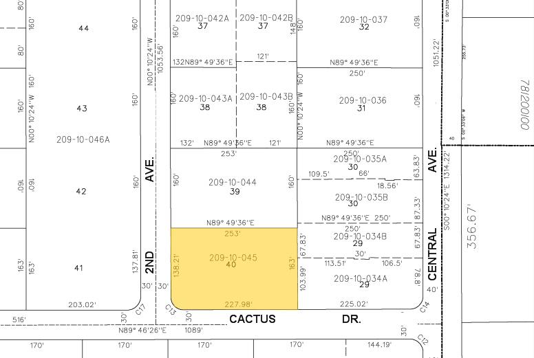 26 W Lone Cactus Dr, Phoenix, AZ à louer - Plan cadastral – Image 2 sur 10