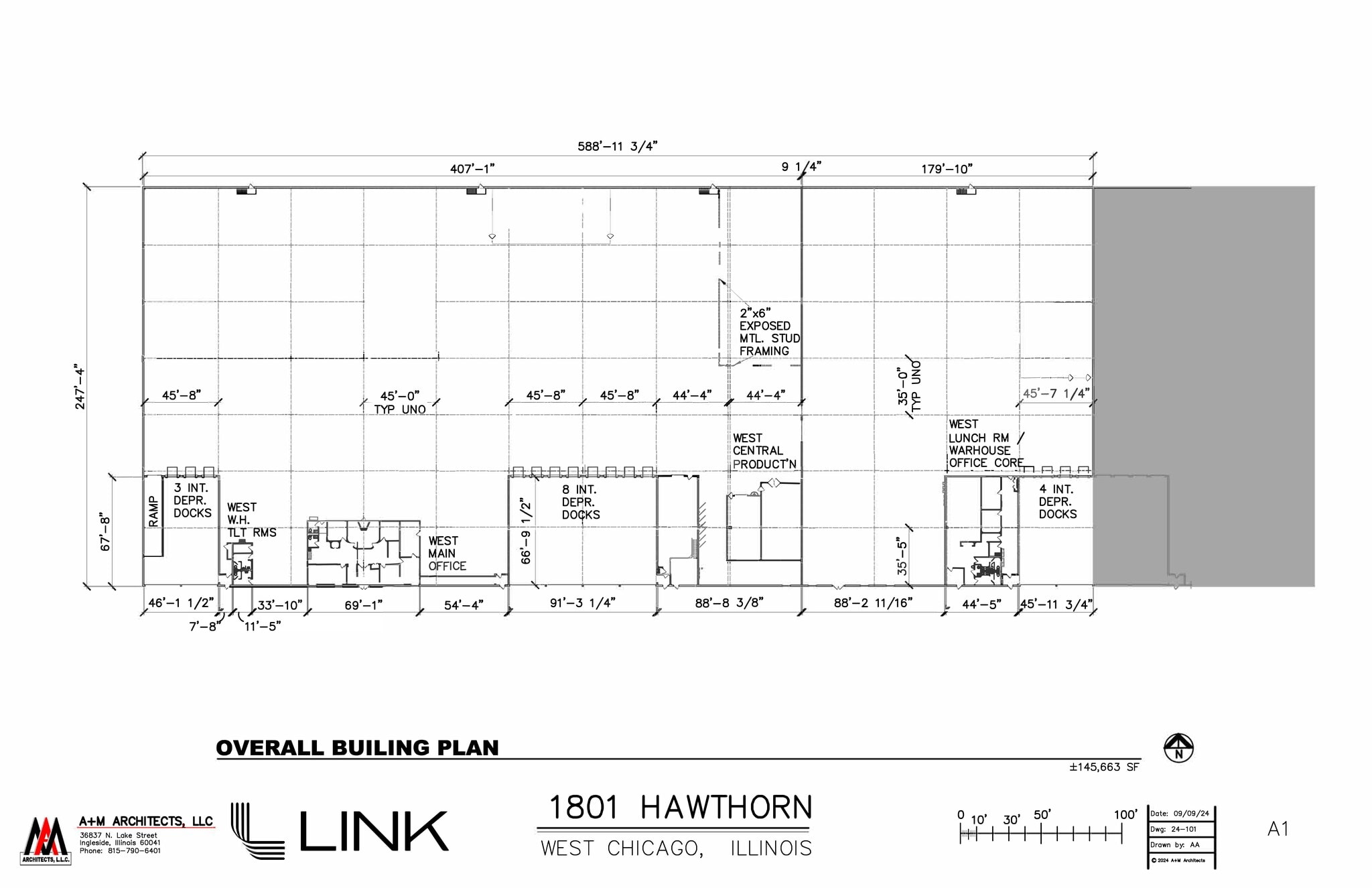 1801 Hawthorne Ln, West Chicago, IL à louer Plan de site– Image 1 sur 2