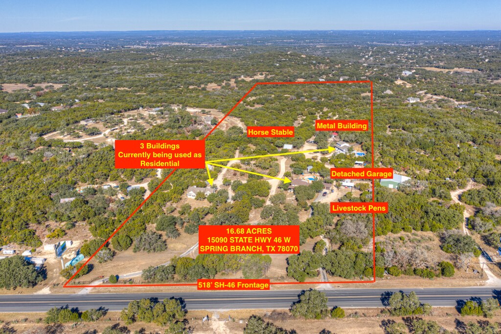 15090 State Hwy 46 W, Spring Branch, TX à vendre Photo principale– Image 1 sur 32