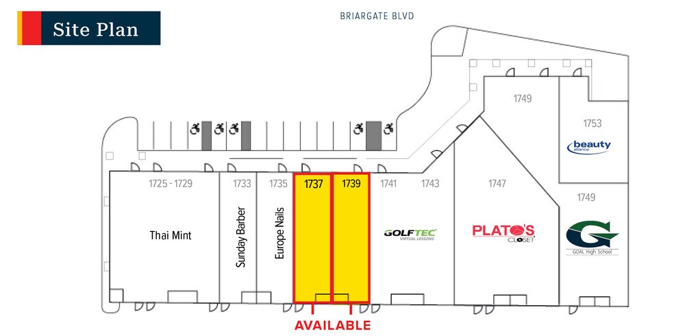 1725 E Briargate Blvd, Colorado Springs, CO à louer - Plan de site – Image 2 sur 5