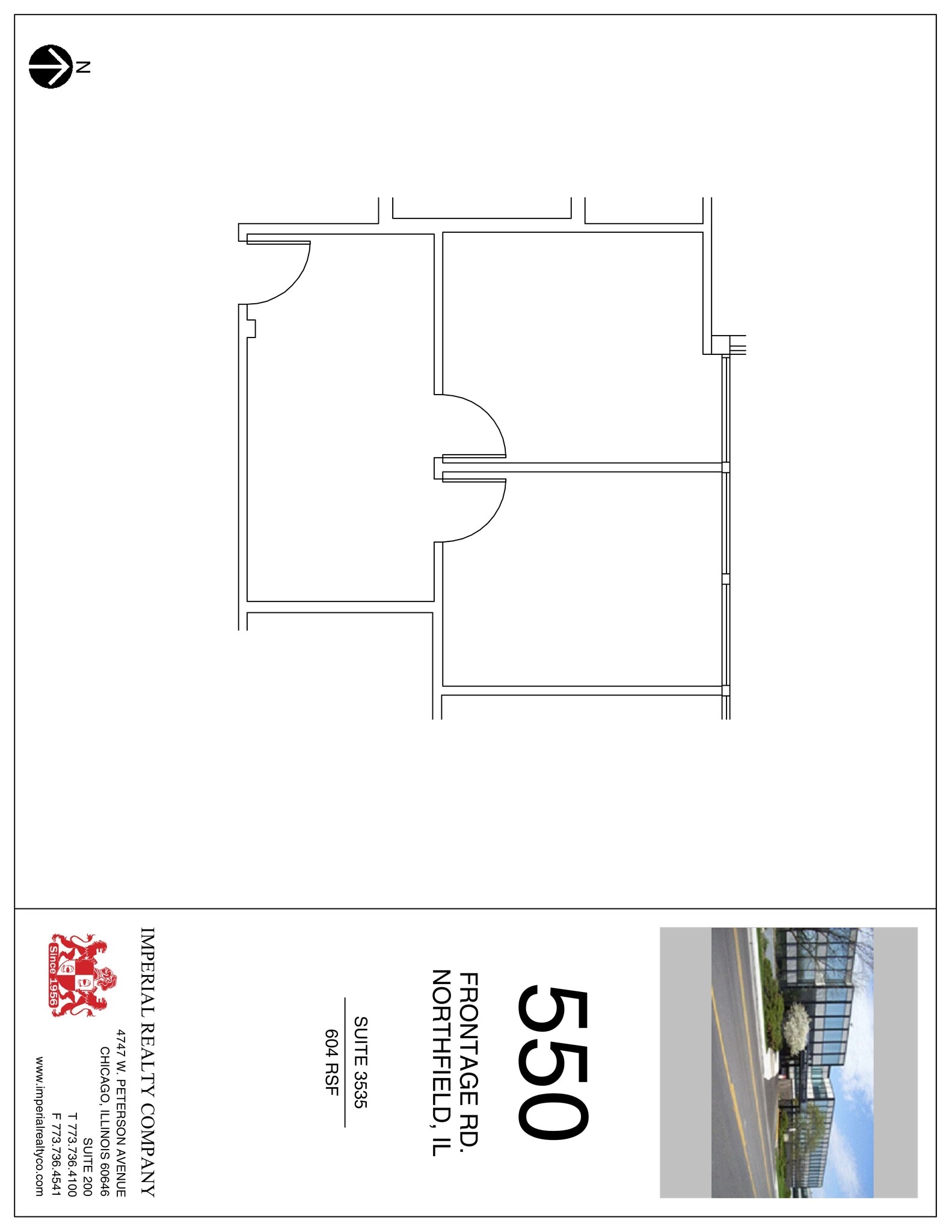 540-550 W Frontage Rd, Northfield, IL à louer Plan de site– Image 1 sur 4