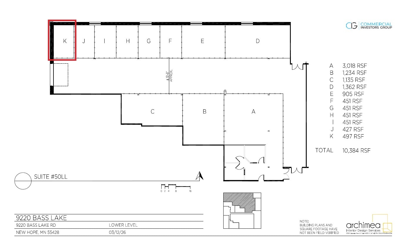 9220 Bass Lake Rd, New Hope, MN à louer Plan d’étage– Image 1 sur 1