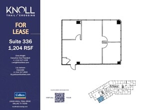 15400 Knoll Trail Dr, Dallas, TX à louer Plan d’étage– Image 1 sur 1
