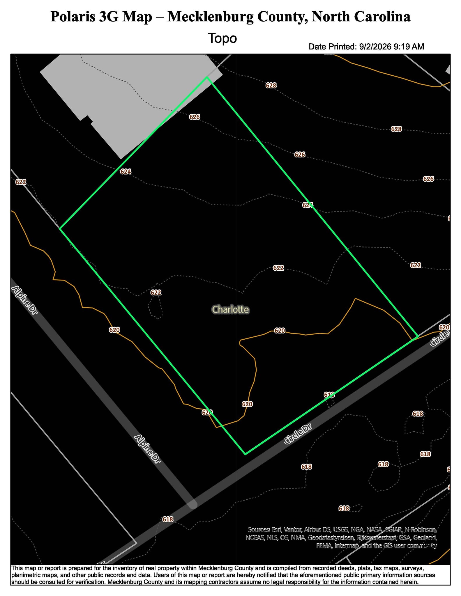 13422 Circle Dr, Charlotte, NC à vendre Plan cadastral– Image 1 sur 3