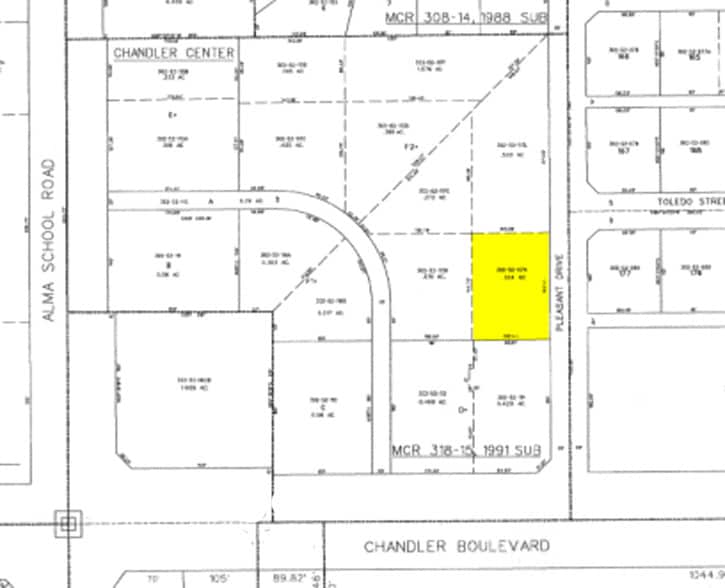 908 W Chandler Blvd, Chandler, AZ à vendre - Plan cadastral – Image 2 sur 10