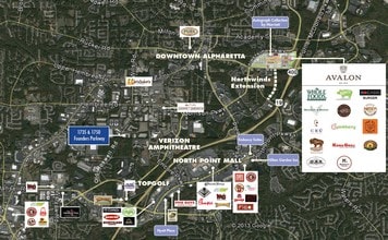 1750 Founders Pky, Alpharetta, GA - VUE AÉRIENNE  vue de carte