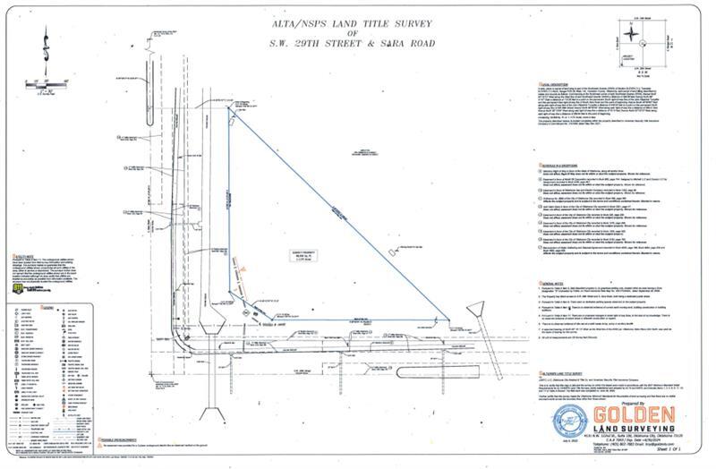 SW 29th & Sara Rd (NE/c), Yukon, OK à vendre - Plan cadastral – Image 2 sur 2