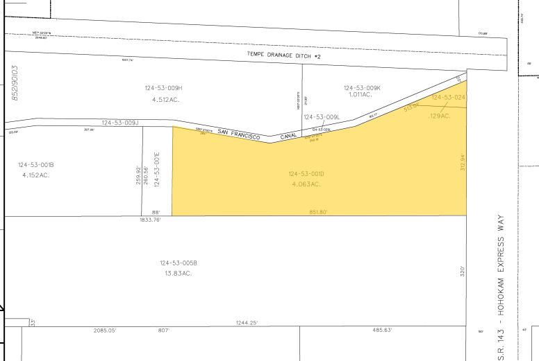 3416 S 48th St, Phoenix, AZ à louer - Plan cadastral – Image 3 sur 3