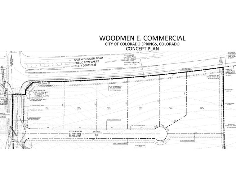 Woodmen Rd & Mohawk Rd, Colorado Springs, CO à vendre - Plan de site – Image 2 sur 6