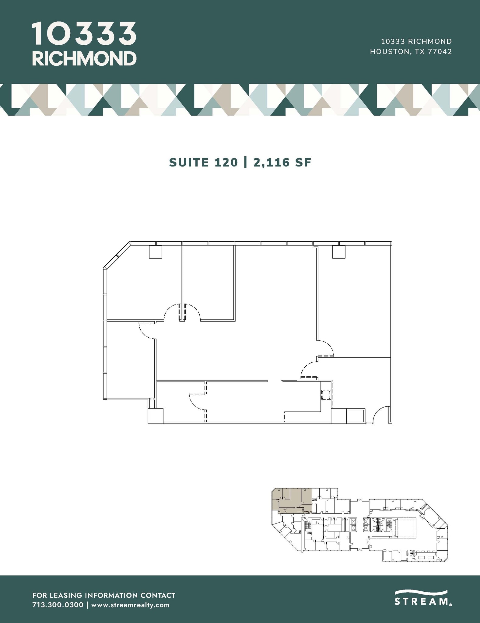 10333 Richmond Ave, Houston, TX à louer Plan d’étage– Image 1 sur 1