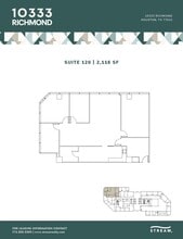 10333 Richmond Ave, Houston, TX à louer Plan d’étage– Image 1 sur 1
