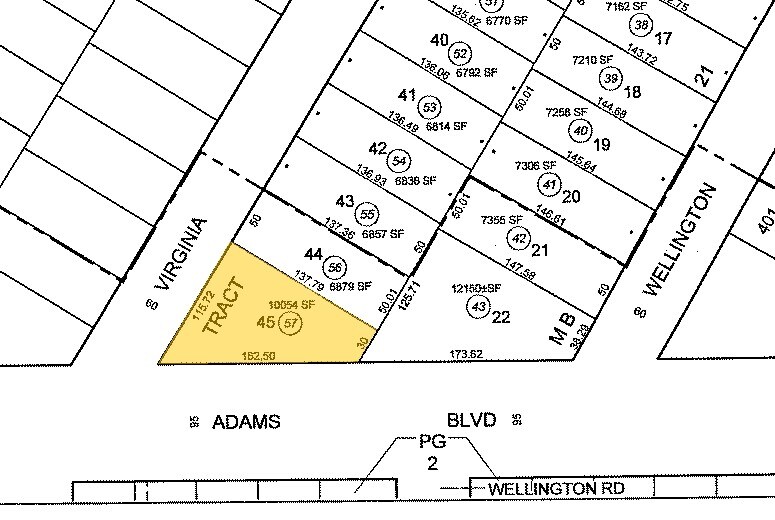 4525 W Adams Blvd, Los Angeles, CA à louer - Plan cadastral – Image 2 sur 6