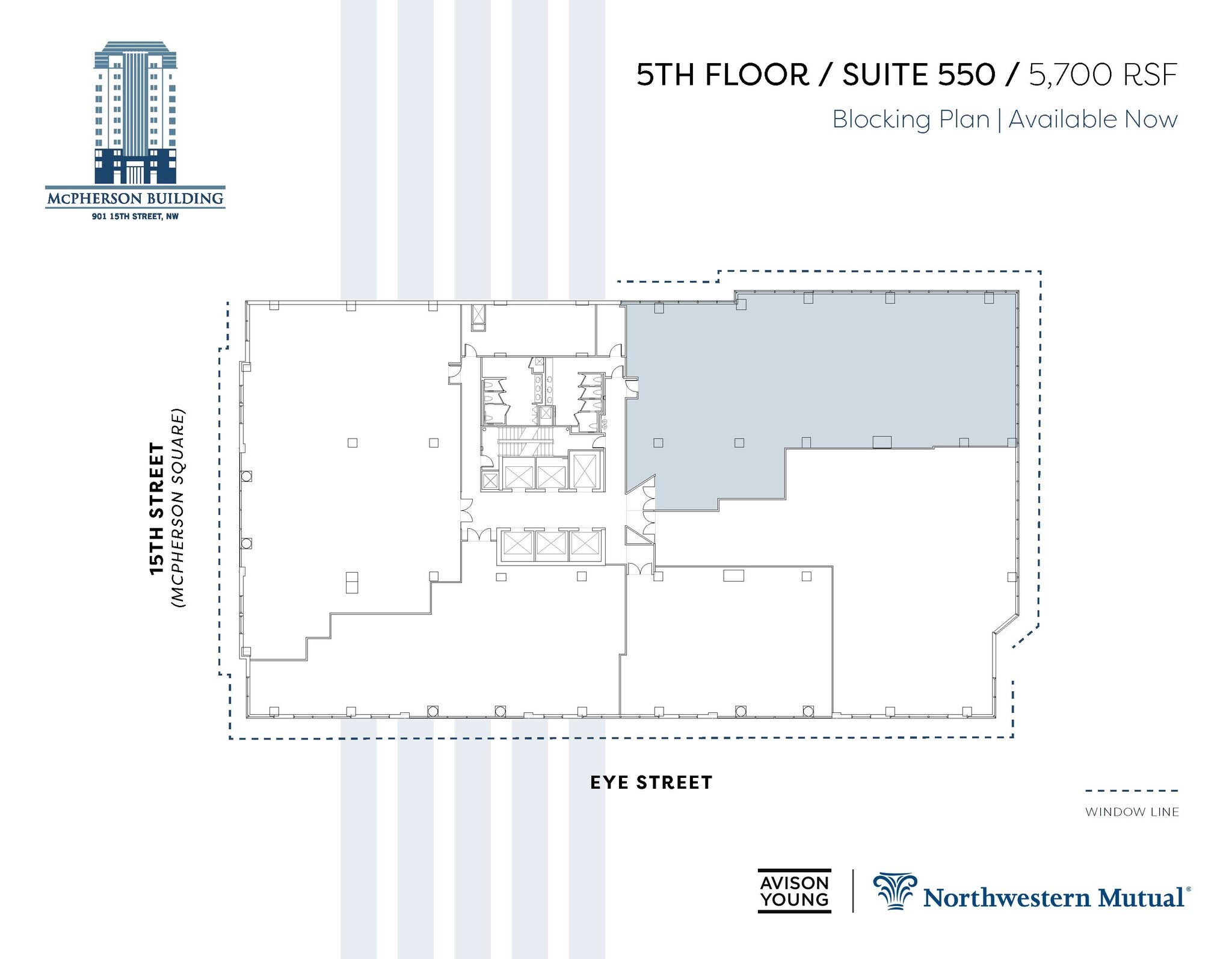 901 15th St NW, Washington, DC à louer Plan d’étage– Image 1 sur 2