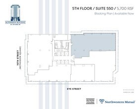 901 15th St NW, Washington, DC à louer Plan d’étage– Image 1 sur 2