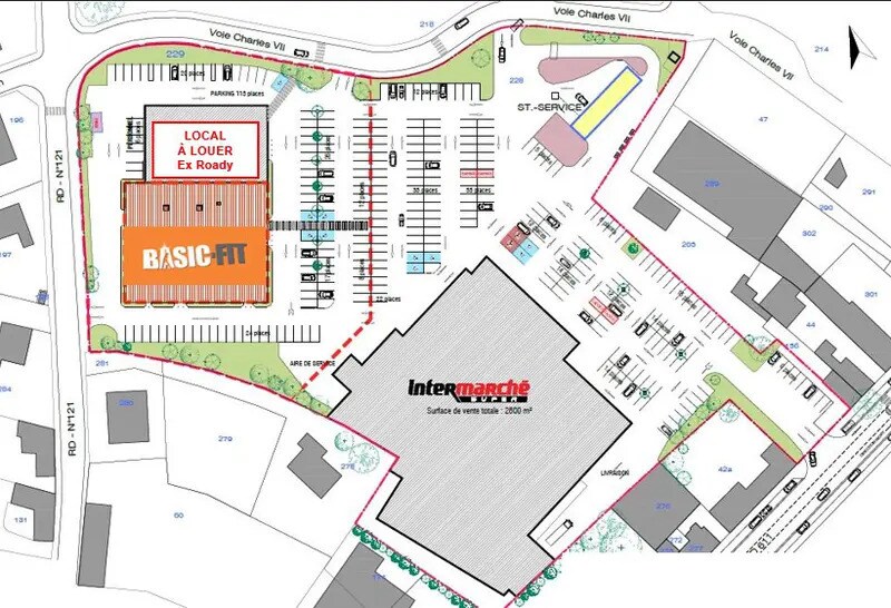 Local commercial dans SAINT-MAIXENT-L'ECOLE à louer Plan de site– Image 1 sur 3