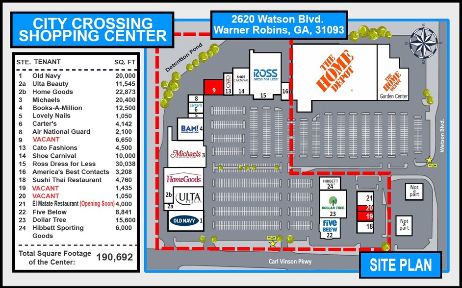 2620-2624 Watson Blvd, Warner Robins, GA à louer - Photo de l’immeuble – Image 3 sur 6
