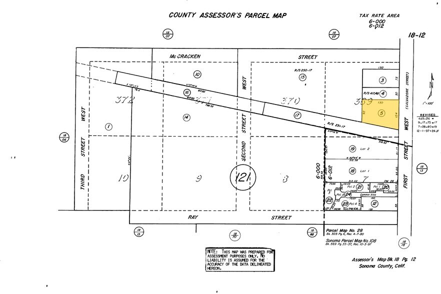 241 1st St W, Sonoma, CA à vendre - Plan cadastral – Image 3 sur 3