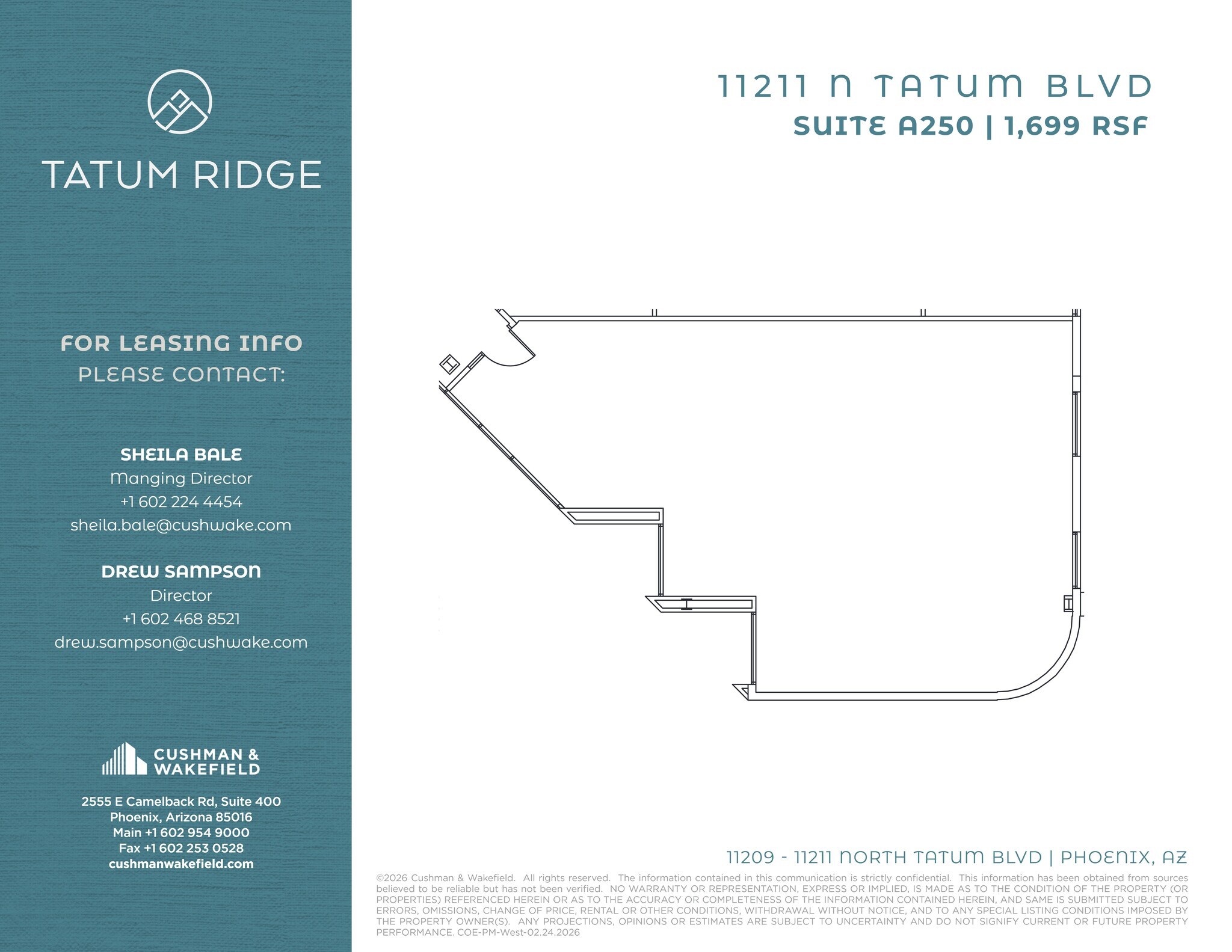 11209 N Tatum Blvd, Phoenix, AZ à louer Plan de site– Image 1 sur 1