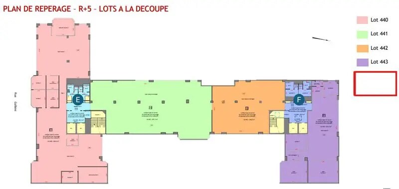 148-156 Rue Gallieni, Boulogne-Billancourt, HDS 92100 - Lot 440 - - Plan d’étage - Image 2 of 14