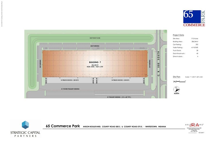 5561 E 500, Whitestown, IN à louer - Plan de site – Image 2 sur 2