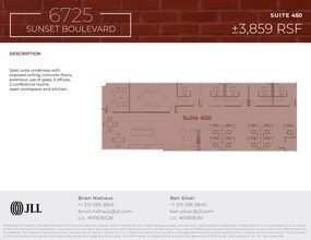 6725 W Sunset Blvd, Los Angeles, CA à louer Plan de site– Image 1 sur 1