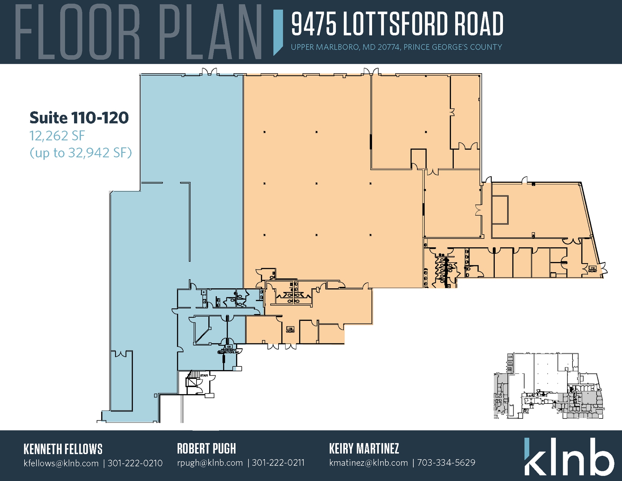 9475 Lottsford Rd, Largo, MD à louer Plan d’étage– Image 1 sur 1
