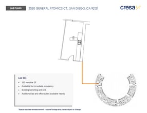 3550 General Atomics Ct, San Diego, CA à louer Plan d’étage– Image 1 sur 1