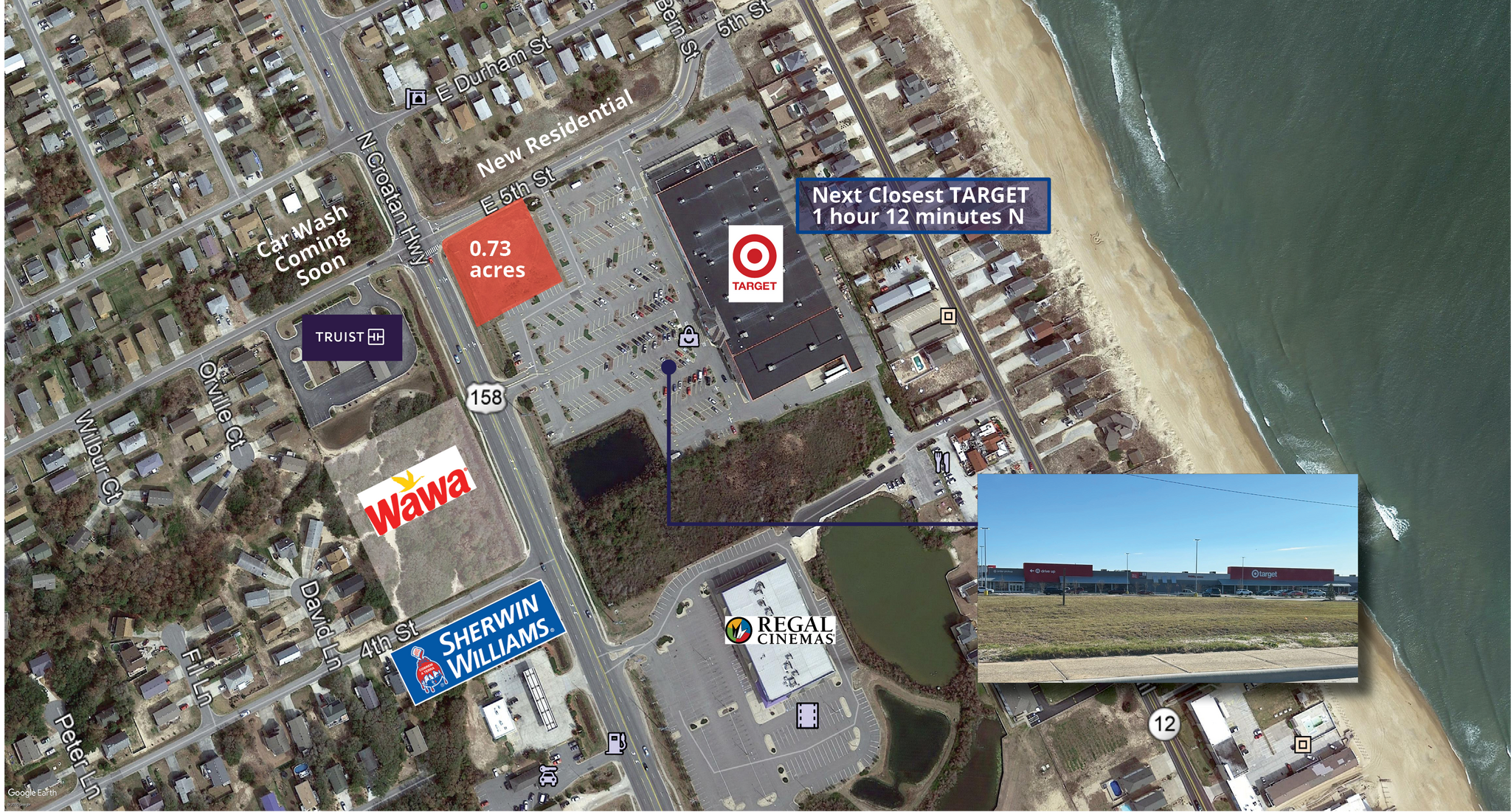 N Croatan Highway at 5th ST, Kill Devil Hills, NC à louer Photo de l’immeuble– Image 1 sur 2
