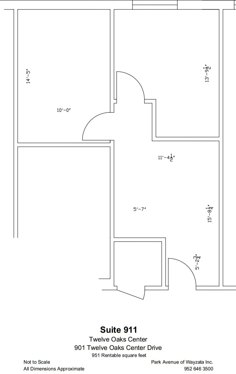 600 Twelve Oaks Center Dr, Wayzata, MN à louer Plan d’étage– Image 1 sur 1