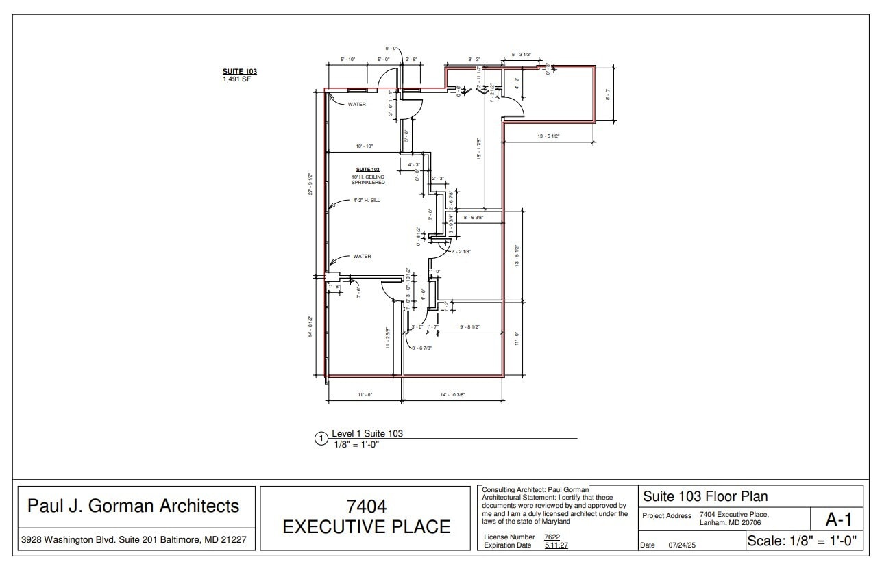 7375 Executive Pl, Lanham, MD à louer Plan d’étage– Image 1 sur 1
