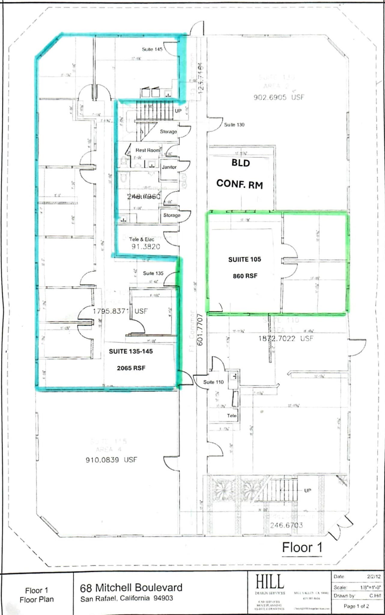 68 Mitchell Blvd, San Rafael, CA à louer Plan de site– Image 1 sur 4