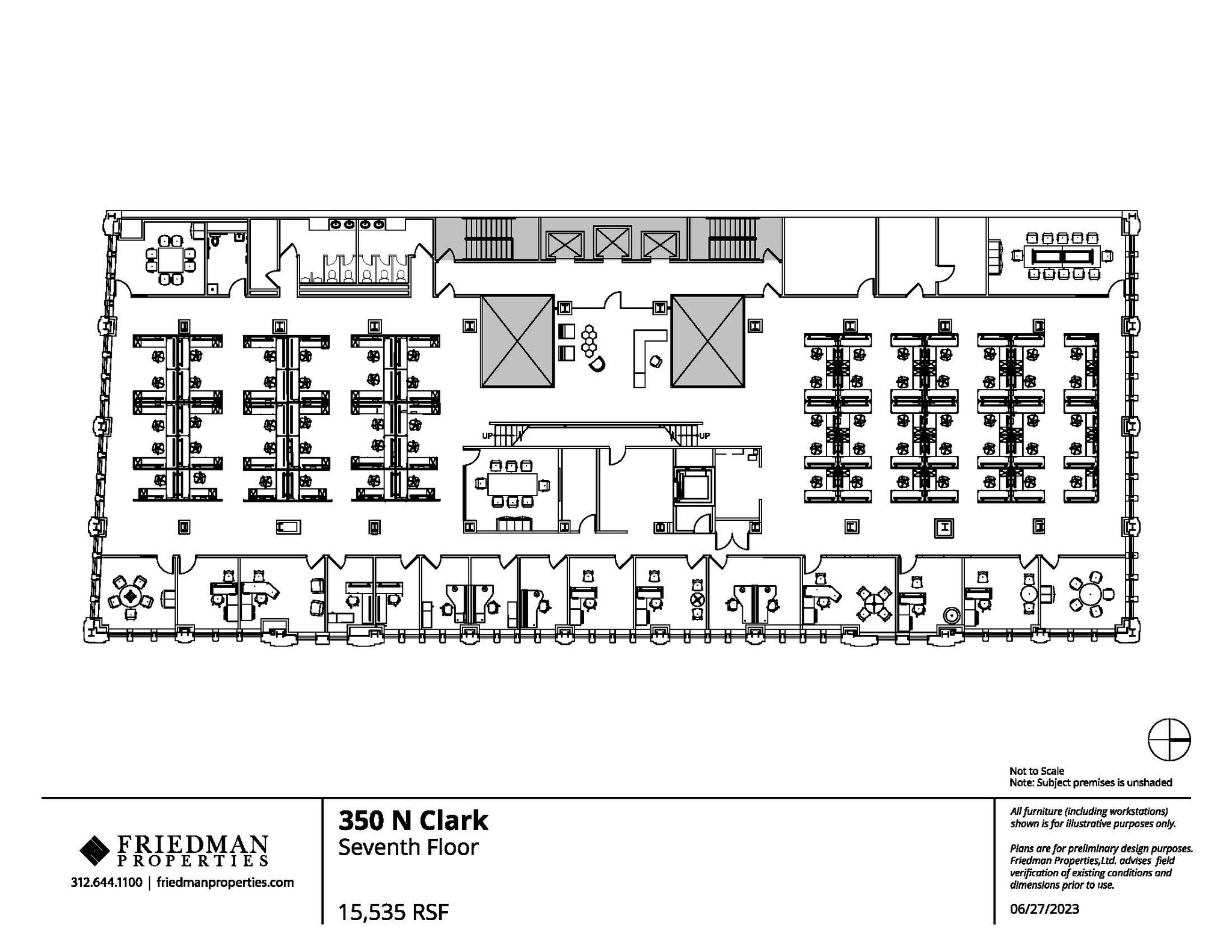 350 N Clark St, Chicago, IL à louer Plan d’étage– Image 1 sur 11