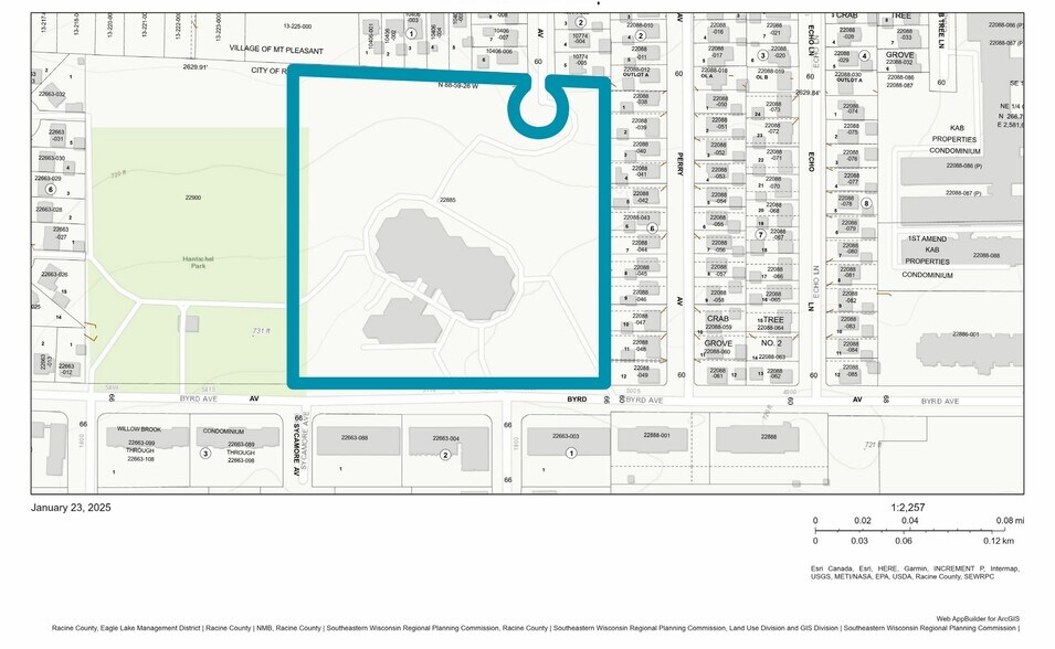 5120 Byrd Ave, Racine, WI à vendre - Plan cadastral – Image 2 sur 2