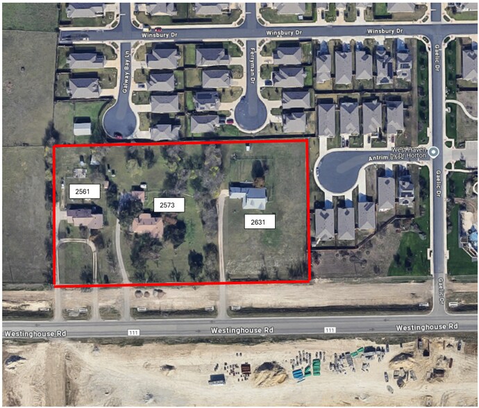 2561 Westinghouse Rd, Georgetown, TX à vendre - Aérien – Image 3 sur 3
