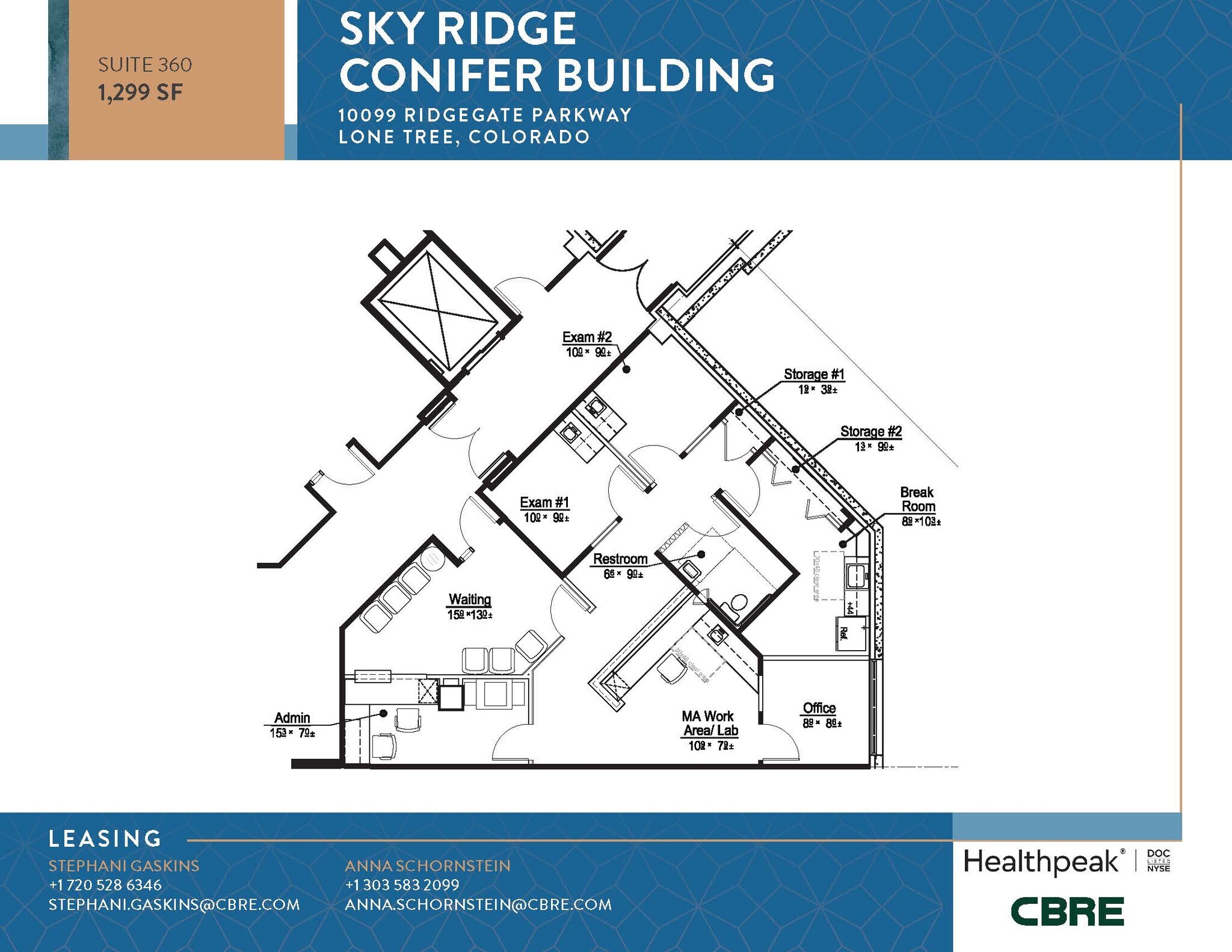 10535 Park Meadows Blvd, Lone Tree, CO à louer Plan d’étage– Image 1 sur 1