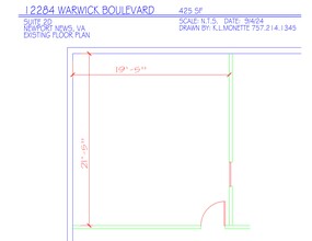 12284 Warwick Blvd, Newport News, VA à louer Plan de site– Image 1 sur 3