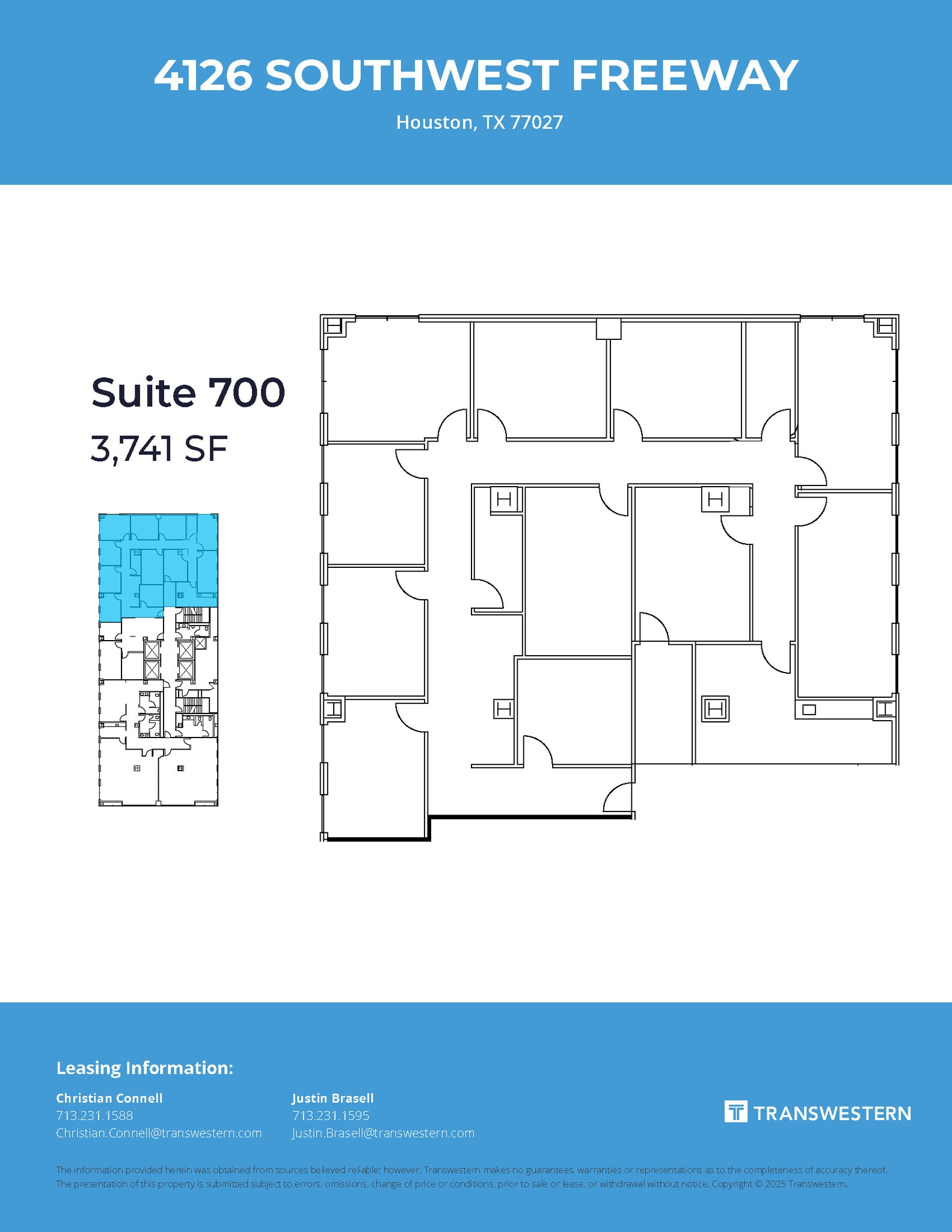 4126 Southwest Fwy, Houston, TX à louer Plan d’étage– Image 1 sur 1