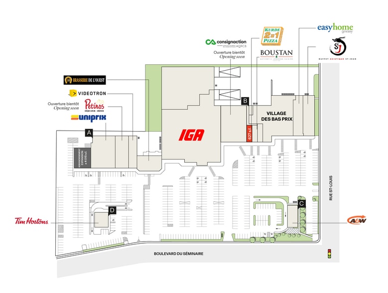 400 Boul du Seminaire, Saint-jean-sur-richelieu, QC à louer - Plan de site – Image 2 sur 2