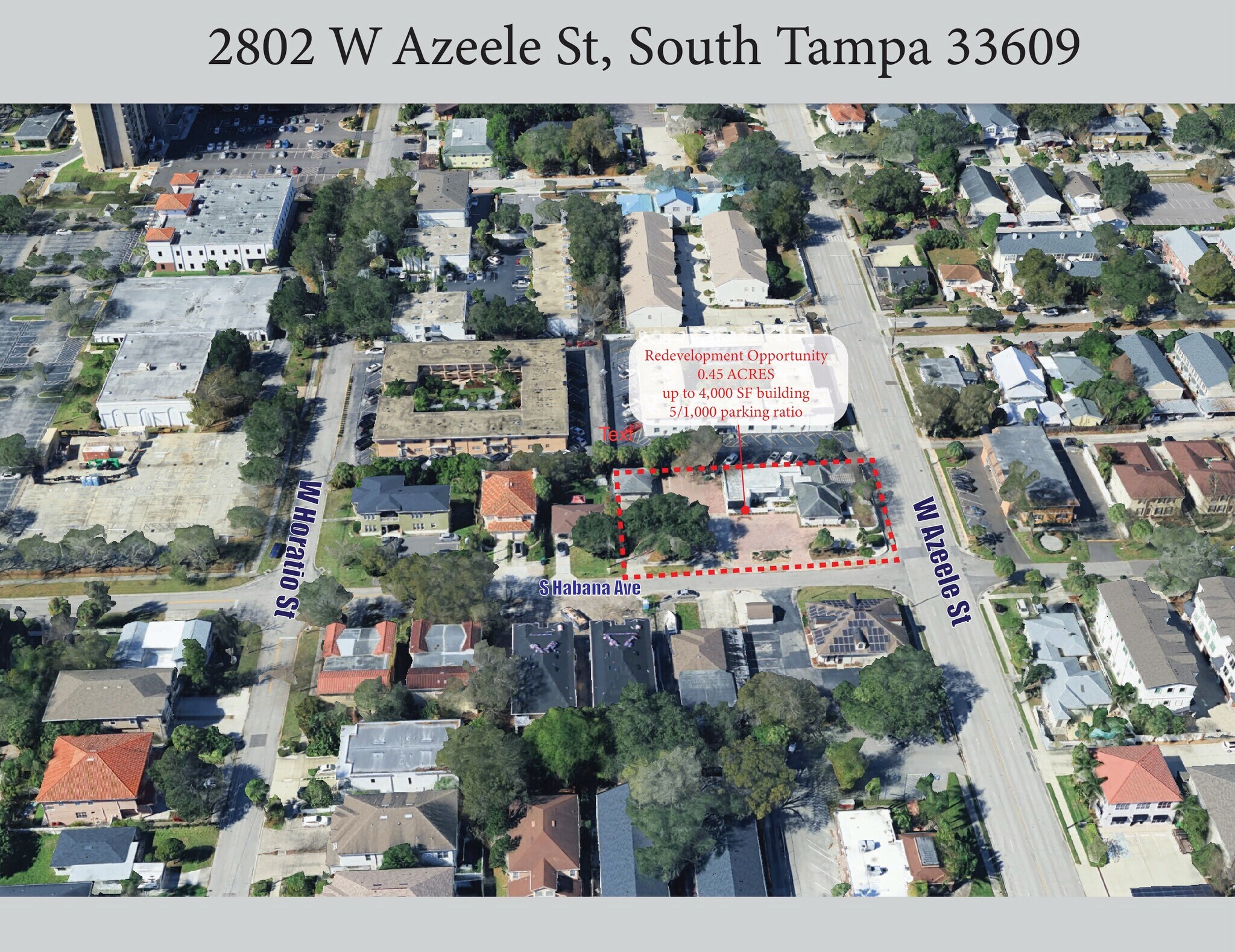 2802 W Azeele St, Tampa, FL à vendre Photo de l’immeuble– Image 1 sur 4