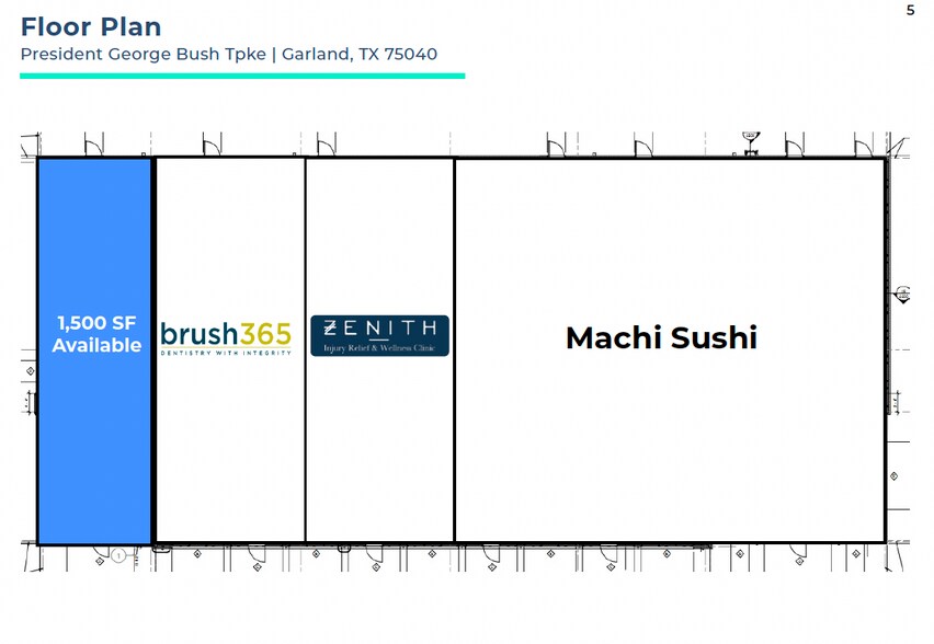 President George Bush Hwy, Garland, TX à louer - Plan d’étage – Image 3 sur 6