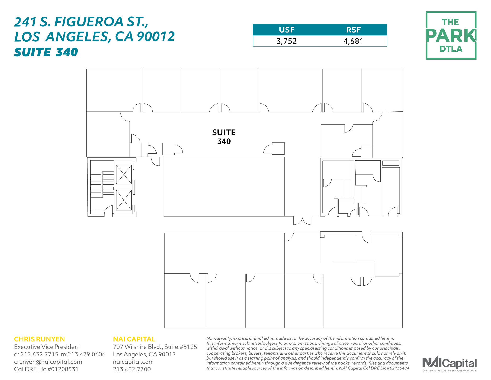 261 S Figueroa St, Los Angeles, CA à louer Plan d’étage– Image 1 sur 1