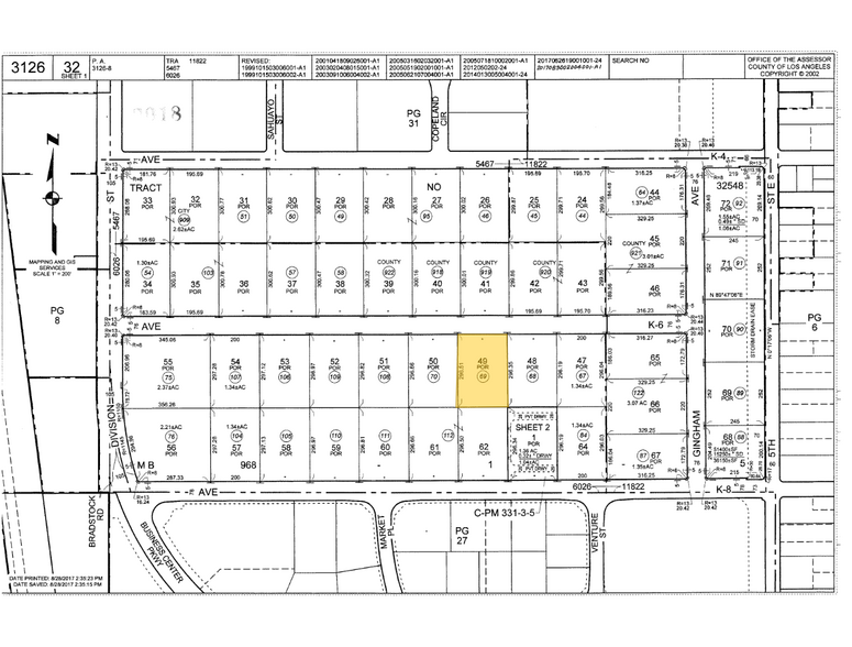 314-320 E Avenue K6, Lancaster, CA à vendre - Plan cadastral – Image 1 sur 1